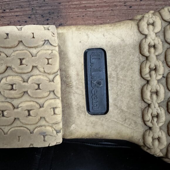VTG LL Bean Bean Boots, Rubber Mocs Size 9 (G) - Picture 8 of 9